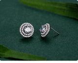 Women's Stylish Round S925 Sterling Silver Stud – Gifts for Her — 6