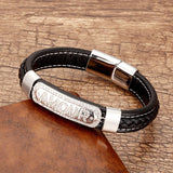 Stainless Steel Letter Cord Braided Leather – Jewelry Gift Ideas — 7