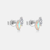 Sterling Silver Diamond Colored Stone Zircon Stud – Stylish Gifts — 2