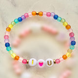Colorful Dopamine Letter Love Acrylic Bracelet – Jewelry Gift Ideas — 3