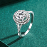 Women's Fashion S925 Sterling Silver Oval Ring – Stylish Gifts — 11