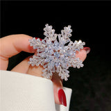 Multilayer Zircon Snowflake Brooch Women – Jewelry Gift Ideas — 2
