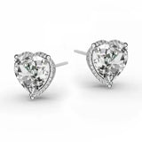 Pierced-ear-caring Ear Studs Sweet Peach Heart – Gifts for Her — 2
