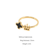 Fashion Jewelry Titanium Steel Ring Female Opening – Stylish Gifts — 7