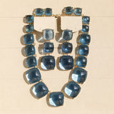 Geometric Candy Clavicle Necklace And Earrings – Jewelry Gift Ideas — 10