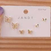 Sterling Silver Needle Stud Earrings For Women Simple – Gifts for Her — 10