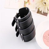 Exaggerated Punk Cattle Leather Bracelet Wide – Jewelry Gift Ideas — 4