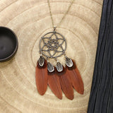 Round Dream Catcher Vintage Feather Tassel – Jewelry Gift Ideas — 6