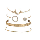 Water Drop Bracelet Crescent Set 4piece Bracelet – Jewelry Gift Ideas — 2