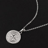Ins Style Titanium Steel Compass Pendant Necklace – Jewelry Gift Ideas — 8