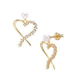 Net Red Fashion Love Zircon Earrings – Stylish Gifts — 4