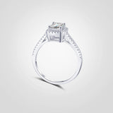 Silver Plated Platinum D Color Wedding Ring For Women – Gifts for Her — 3