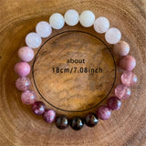 Peach Blossom Natural Stone Bracelet Female High – Jewelry Gift Ideas — 7