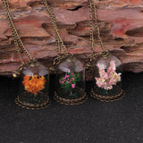 Plant Life Tree Glass Cover Necklace Personality – Jewelry Gift Ideas — 1