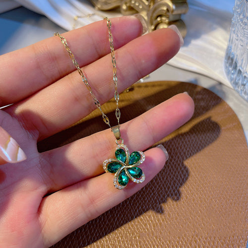 Antique Floral Titanium Steel Necklace – Jewelry Gift Ideas — 2