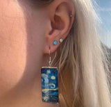 Stainless Steel Painted Starry Earrings – Stylish Gifts — 2