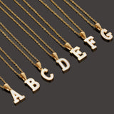 18K Gold Shell Stainless Steel Letter Pendant – Jewelry Gift Ideas — 16