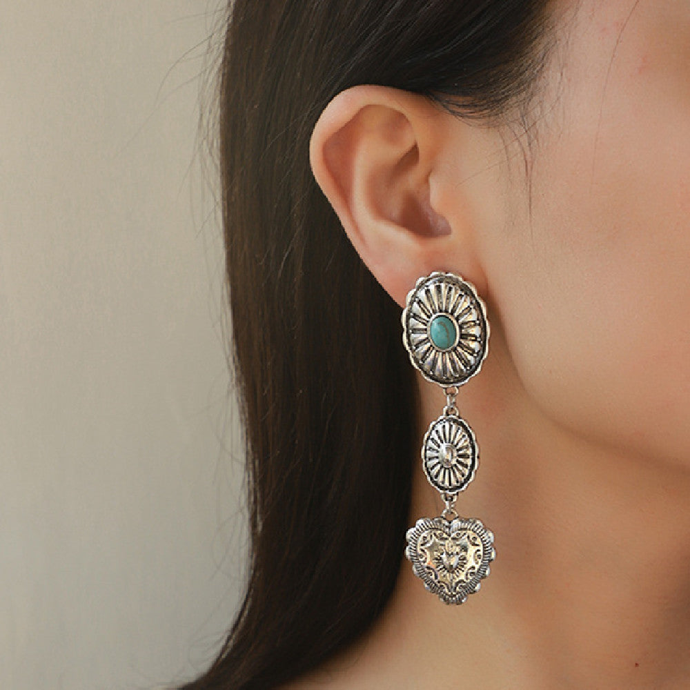 Semi-precious Stone Beaded Twin Earrings For Women – Gifts for Her — 1