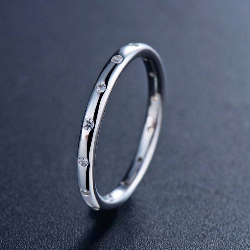 Sterling Silver Simple Couple Popular Fine Ring – Gifts for Couples — 1