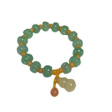 Golden Jade Small Round Bead Gourd Pendant – Jewelry Gift Ideas — 3