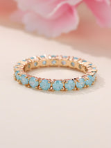 French Retro Champagne Gold Blue Ice Flower Zirconium – Surprise Gifts — 9