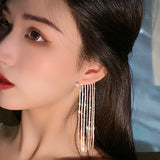 Fashionable And Simple Long Tassel Earrings – Practical Gifts — 1