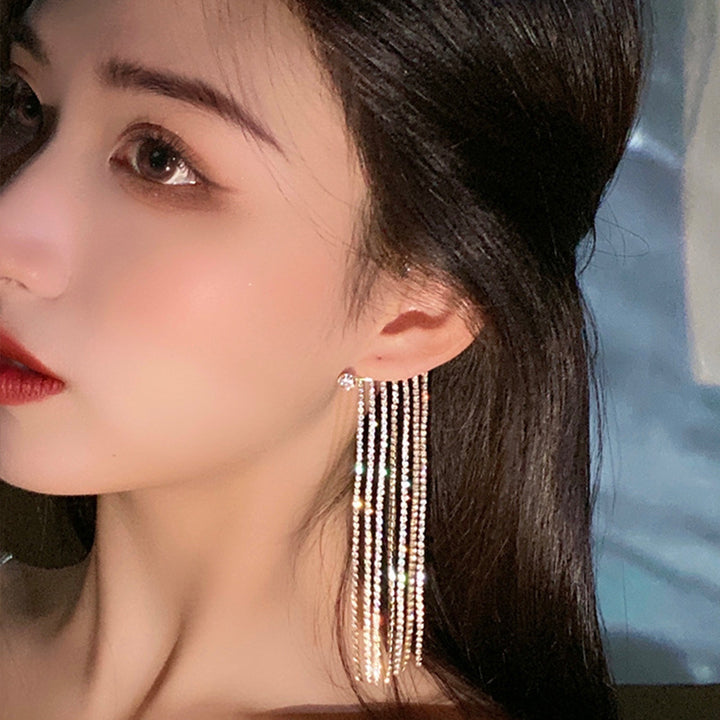 Fashionable And Simple Long Tassel Earrings – Practical Gifts — 1