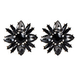 Floral Acrylic Full Diamond Earrings – Unique Gift Ideas — 8