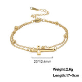 Simple Fashion Personality Vintage Cross Double Layer – Stylish Gifts — 4