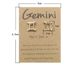 Twelve Constellation Card Fashion Stud Earrings – Stylish Gifts — 10