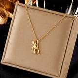 Cute Cartoon Three-dimensional Bear Necklace – Jewelry Gift Ideas — 1
