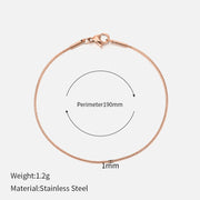 Women's Titanium Steel Snake Bone Chain Bracelet – Jewelry Gift Ideas — 12