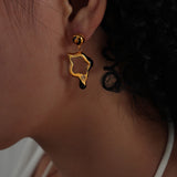 Classic Fashion Titanium Steel Gold Plated Drip French – Stylish Gifts — 2