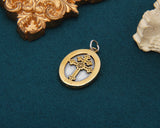 S925 Sterling Silver Lady Portrait Cross Round – Jewelry Gift Ideas — 6