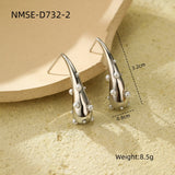 Popular Water Drop Pearl Titanium Steel Earrings – Everyday Gifts — 6