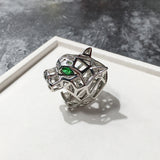 Fashionable Personality Charm Cool Hollow Green Eye – Useful Gifts — 4
