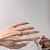 Zirconia Crystal Water Drop Zircon Geometry Rings – Gifts for Her — 2