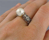 Inlaid Imported Artificial ABS Pearl Ring – Holiday Gift Ideas — 8