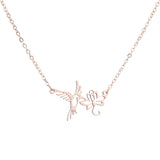 Women's Stainless Steel Flower Hummingbird – Jewelry Gift Ideas — 5