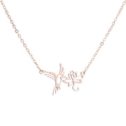 Women's Stainless Steel Flower Hummingbird – Jewelry Gift Ideas — 5