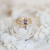 Vintage Antique Amethyst 925 Silver Plated Set – Holiday Gift Ideas — 5