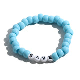 Colorful Beach Boho Ball Alphabet Bracelet – Jewelry Gift Ideas — 19