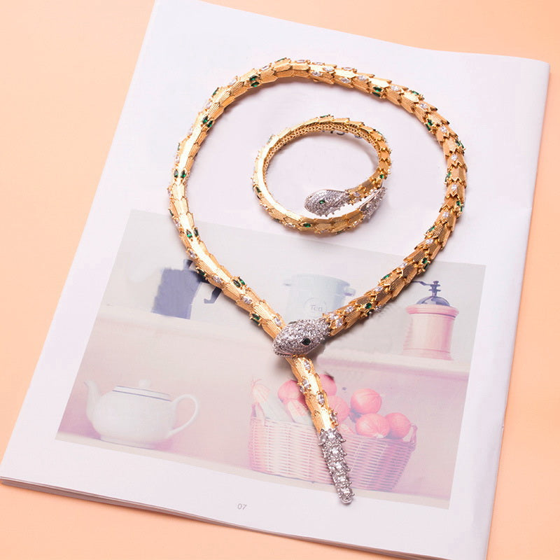 Women's Animal Snake Necklace Bracelet – Jewelry Gift Ideas — 1