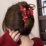 Year Red Acetate Bow Claw Clip – Special Occasion Gifts — 3
