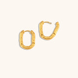 Distressed Irregular Lines Rectangle Ear Clip – Small Gift Ideas — 10