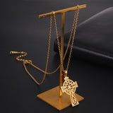 Middle Ring Cross Pendant Necklace For Men – Jewelry Gift Ideas — 7