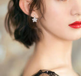 Women's Temperament Snowflake Diamond Stud Earrings – Gifts for Her — 5