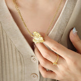 Exaggerated Hammered Pattern Sweet Cool Style – Jewelry Gift Ideas — 5