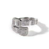 Geometric Fashion Design Irregular Zircon Ring – Stylish Gifts — 2