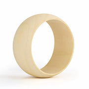 Flat Mouth Wide Embryo Log Bracelet Flat Wooden – Jewelry Gift Ideas — 3